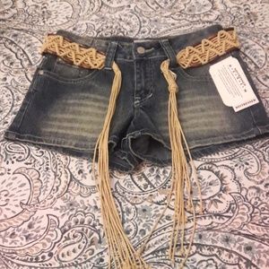 Distressed Denim Junior sz 7 Shorts
